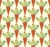 carrot fabric by custom fabric vector