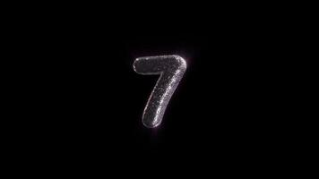Discoball 10-Second Countdown With Exploding Confetti On Alpha video