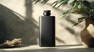 Sleek Minimalist Black Stainless Steel Flask Perfect for Outdoor Adventures, Picnics, or Everyday Hydration photo