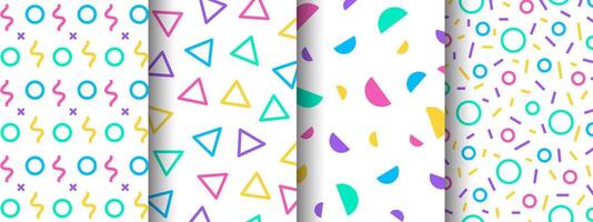 Abstract geometric trendy pattern vector
