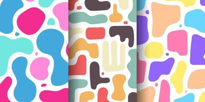 Collection of colorful abstract pattern vector