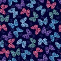 Seamless pattern with cute butterflies. Summer pattern. vector