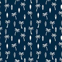 Beautiful botanical seamless pattern background with palm trees silhouettes vector