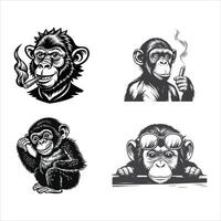 Friendly Monkey in the Canopy vector