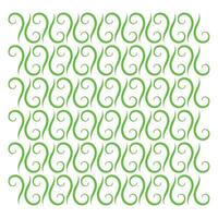 Green Swirl Pattern Abstract Design Natural Elements Isolated White Background Decorative Use vector