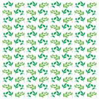 Green Leaves Pattern Assorted Foliage Design Natural Elements Isolated on White Background Decorative Use vector