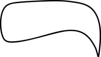 Blank speech bubble ideal for creating dialogue, questions, or exclamations in comics, social media, or educational materials for comics vector