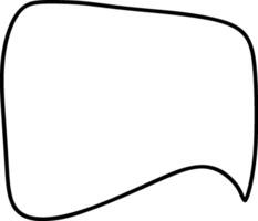 Blank speech bubble ideal for creating dialogue, cartoon questions, or exclamations in comics, social media, or educational materials for comics vector