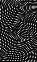 Black and white wallpaper wavy abstract dot pattern vector