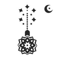 Celebrate the holy month of Ramadan with this beautifully designed Ramadan lantern illustration. this artwork features intricate details and a warm inviting glow. vector