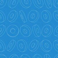 Industrial seamless pattern with tooling systems machine parts and multi-faceted cutters in technical style vector