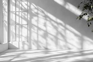 Abstract Image of a Light Gray Wall with Delicate Wind Effects for Creative Projects photo