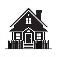 A blackHouse silhouette on white background vector