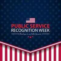 Public service recognition week illustration vector