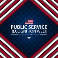 Public service recognition week illustration vector