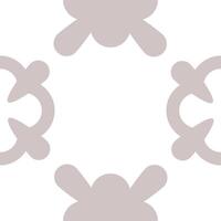 Abstract symmetrical tile design with interwoven geometric elements, creating a harmonious and balanced look. vector