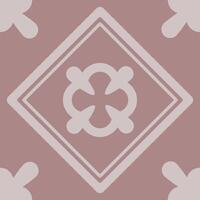 A modern take on azulejo tile design, featuring small squares with repeated geometric elements. vector