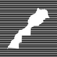 Morocco Map Icon symbol element vector