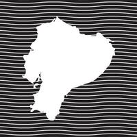 Ecuador mapa icono elemento logo diseño vector