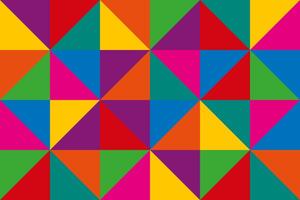 Abstract triangles, geometric triangular background vector