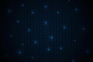 Black abstract background with blue lines, neon grid with reflections, illustration vector