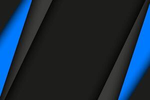 Black and blue modern material design, abstract background vector