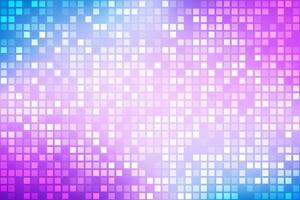 Abstract bright rainbow purple blue gradient with transparent squares, mosaic look, simple modern satin texture, background vector