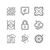 Minimalist, Modern Icon Design Studio vector