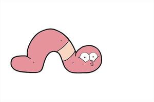 A cartoon worm with a big nose and a big mouth video