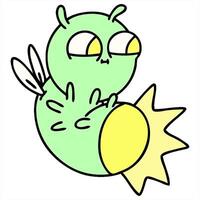 A cartoon worm with a yellow star on its back video