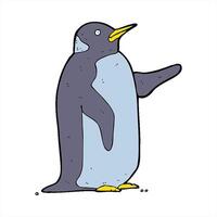A penguin is standing with its hand out video