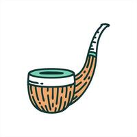 A pipe with a handle and a stem video
