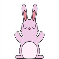 A cartoon bunny sitting in a lotus position video