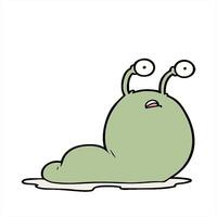 A cartoon slug with eyes and a big nose video