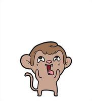A cartoon monkey with its tongue out and its eyes open video