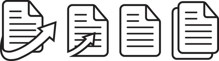 Simple paper documents vector