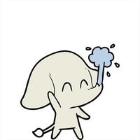 An elephant blowing a bubble with its trunk video