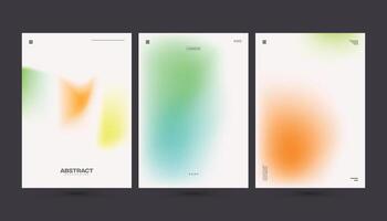 Minimal Abstract Gradient Background with Soft Blur Effect in Green Orange and Yellow Tones for Modern Design Templates Posters Branding and Digital Artwork vector