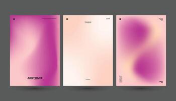 Vibrant Abstract Gradient Backgrounds in Soft Pink and Purple Hues for Modern Design and Branding vector