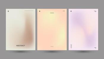 Minimal Abstract Gradient Background Collection with Soft Pastel Colors for Branding, Web Design, and Social Media vector