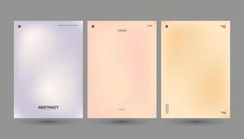 Minimalist Abstract Gradient Backgrounds in Soft Pastel Hues for Branding and Design vector