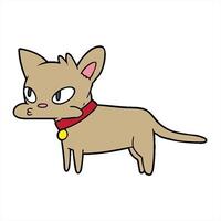 A cartoon cat with a collar on its neck video