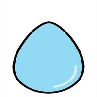A blue drop of water on a white background video