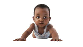 Baby crawling on hands and knees, exploring surroundings in a bright and open space png