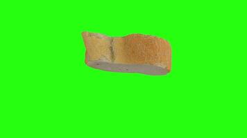 Stunning 3d rendering of a block of cheese on a vibrant background video