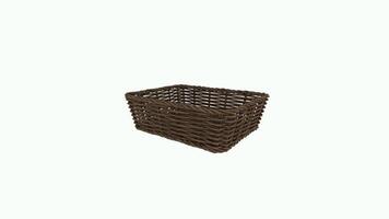 Creating a detailed 3D rendering of a woven storage basket video