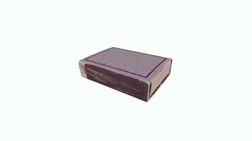 Realistic 3D rendering of a simple cardboard box design video