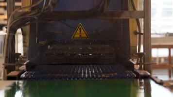 Peat mixture pallets leaving hydration chamber after warm mist. Soil prepare for optimal sprouting video