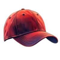 red baseball cap on transparent background png