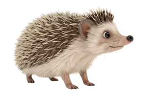 A lively hedgehog, detailed spines and a joyful smile, with small round ears. Its curious, animated expression radiates warmth and approachability png